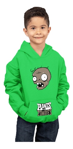 Poleron De Niño Con Capucha Plants Vs. Zombies Clipart