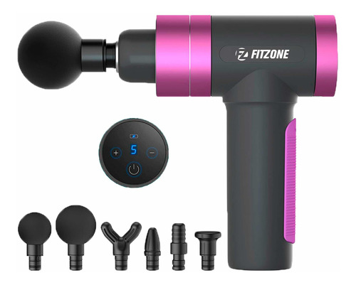 Personal Massage Gun Fitzone, Pistola Masajeadora. Fucsia