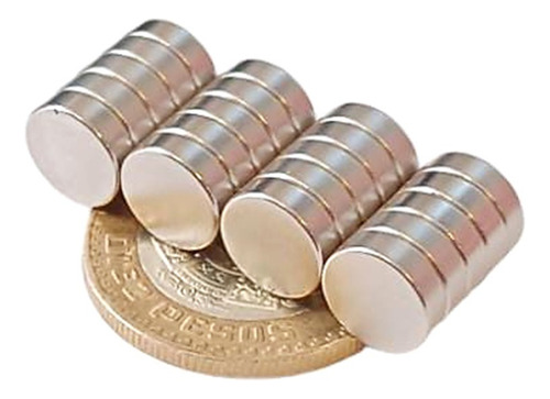20 Imanes Neodimio 10mm X 3mm 12,000 Gauss Biomagnetismo Xto
