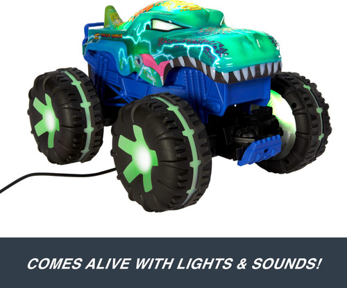 Camión Monster Trucks Rc Hot Wheels Mega-wrex 115 Grande Color Personaje