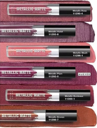 Avon Labial Líquido Metallic Matte Mujer Bonita