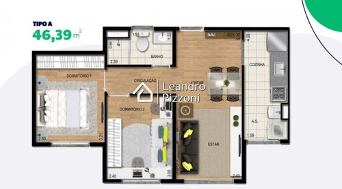 Imagem 13 de 15 de Residencial Conviva 2 Itaqua 2 Dorm. 46,39m2 - Apartamento A Venda No Bairro O Pequeno Coração - Itaquaquecetuba, Sp - Conviva-2-4639