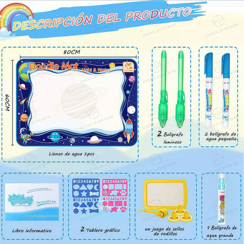 Xing Tapete Para Dibujar Agua Reutilizable Juguete Doodle