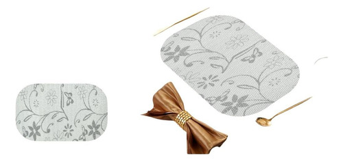 Set De 6 Individuales De Mesa Mantel Rectangular