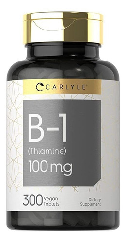 Vitamina B-1 | 100 Mg | 300 Tabletas | Suplemento De Tiamin.