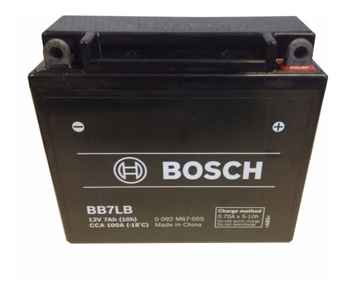 Bateria Bosch 12n7a 3a Yb7l-b 12n7b 3a Bb7lb 12v - Fas Motos