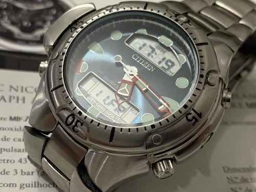 Citizen Aqualand Jp1060 C500 Azul Wr200m Duplez Japan