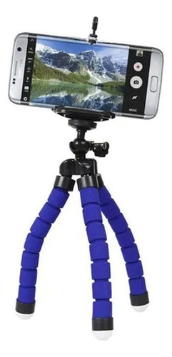 Mini Tripé Flexível Com Suporte Para Smartphone E Câmera