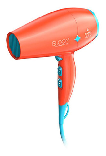 Secador Gama Diamond Bloom Orange Frio Calor Cuo