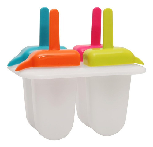 Moldes Para Helados De Paleta Set X4 Piezas Hdpe No Toxico