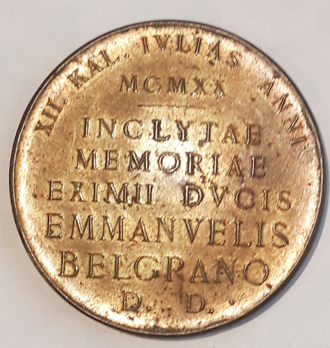 Medalla General Belgrano 1920 Universidad De Buenos Aires 