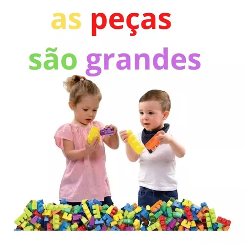 Blocos De Montar Infantil 60 Peças Blocolândia Dismat Mk404