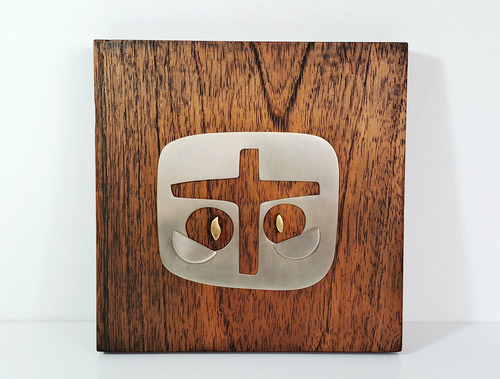 Escultura Emaus Mid Century Abstracta Brutalista Firmada (Usado)
