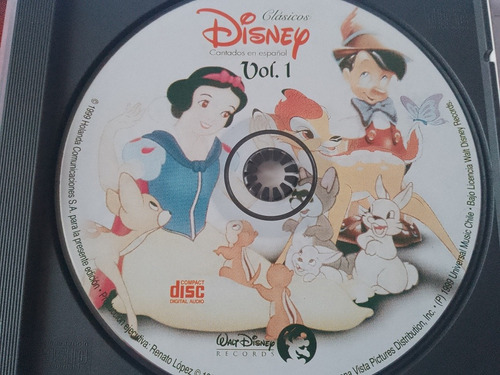 Cd Musical Disney Canciones De Películas (sin Carátula)