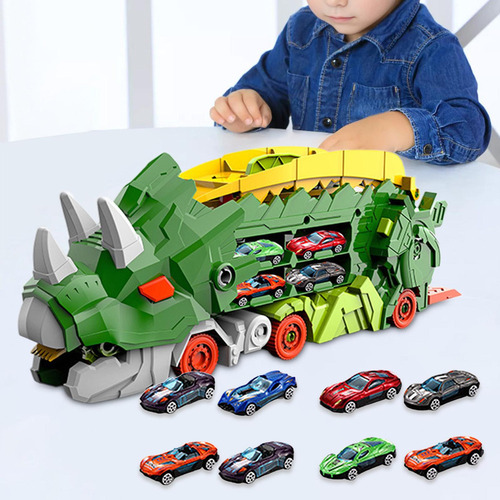 Dino Car Adventure Set Para Camión De Transporte