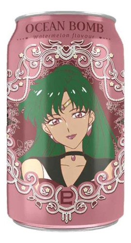 Gaseosa Anime - Sailor Moon Anguria - Sabor Sandia 330 Ml.