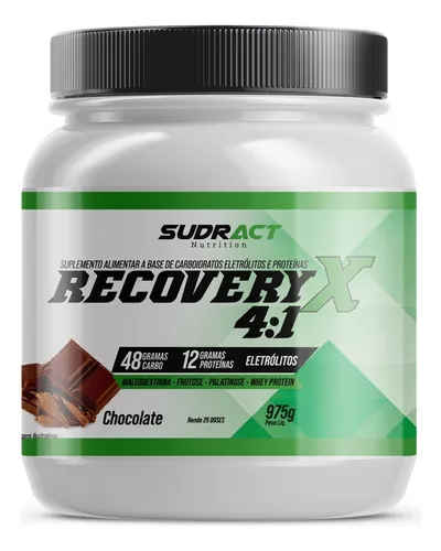 Recovery X 4:1:1 975 g - Sudract - Recuperador Muscular Sabor Chocolate