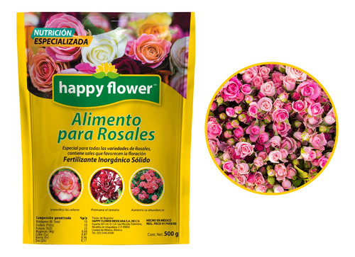Alimento Para Rosales Rosas 500gr Fertilizante 10-10-23 Plus
