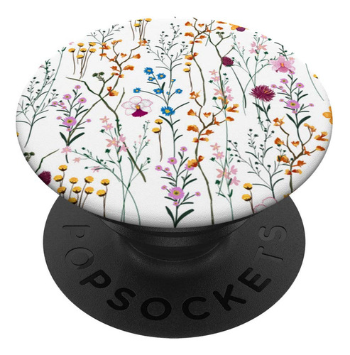 Little Summer Wildflower On White  Popsockets Agarre Para