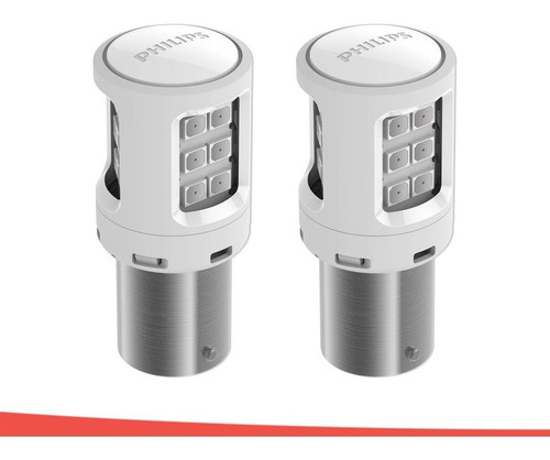Imagem 3 de 7 de Par Kit 2 Lâmpadas Philips Led Ultinon P21w 1 Polo Freio