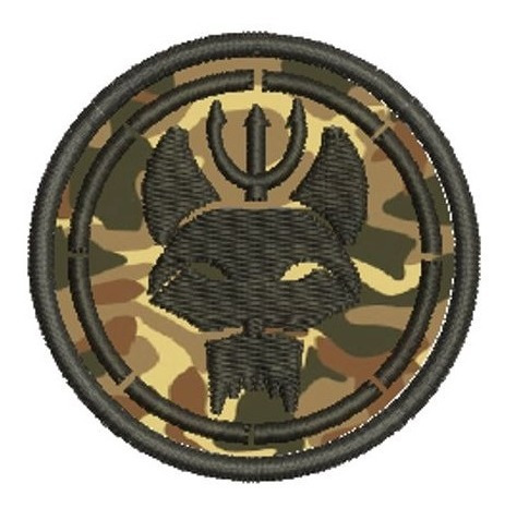 Imagem 2 de 4 de Kit C/ 2 Patch Bordados Seal Team Trident Cat