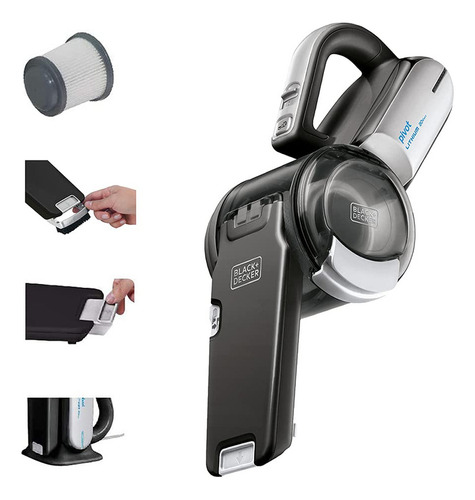 Aspiradora Inalambrica De Mano  Black+decker Dustbuster Pivo