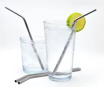 Comprar 3 Popotes Metalicos Ecologicos Con Cepillo Limpiador