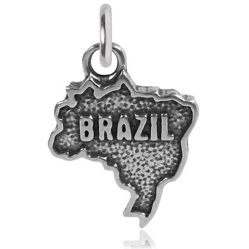 Pingente Prata 925 Mapa Do Brasil - Exclusivo  