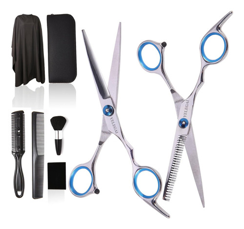 Kit De Tijeras Profesionales Grafilar Peluquería Barberia