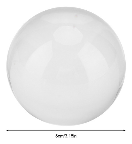 Bola De Cristal Transparente De 8 Cm, Esfera De Galaxias
