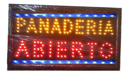 Cartel Led Panadería Abierto O Las 2 Palabras Que Quieras