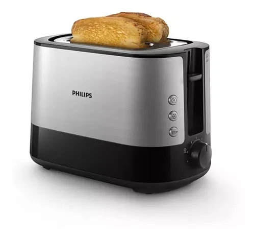 Philips Daily Collection HD2590/90 Tostadora 2 Rebanadas 1030W Negra