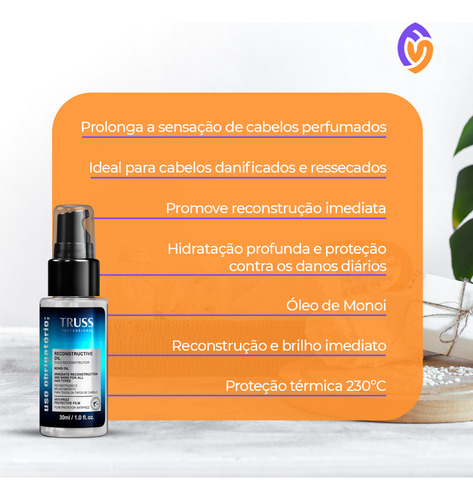Truss Uso Obrigatório Óleo Reconstrutor Uso Obrigatório 30ml