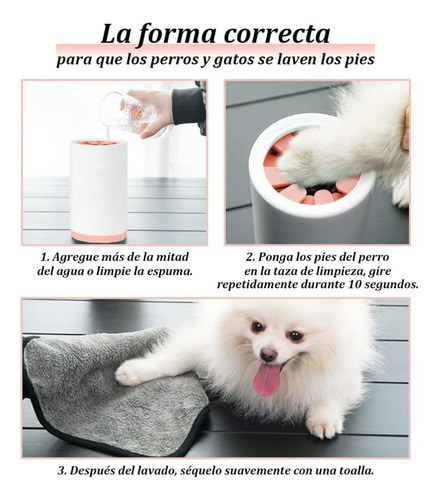 Limpiador De Patas Para Perro De Silicona Rosa Carno (s)