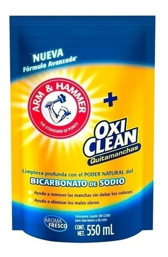 Arm&hammer Detergente Líquido Oxi Clean Quitamanchas 2pz Sfn