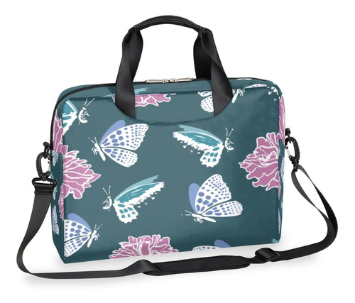 Bolsa Hombro Para Laptop Diseño Mariposa Ligera Mensajero