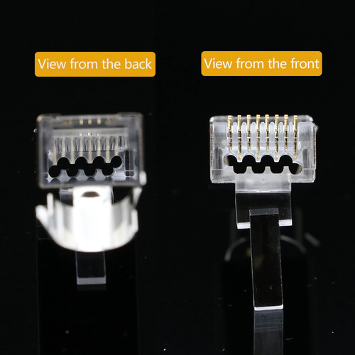 Imagen 3 de 9 de 10 Plug Cat8, Cat7, Cat6 Sftp Ftp Rj45 Conector Blindado