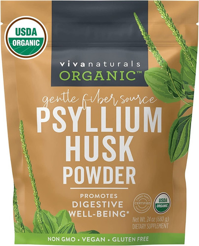 Psyllium Fibr Polvo Digestion Nogluten No Lactosa Vegan 500g