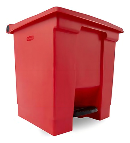 Contenedor Step On 8 Gl Rubbermaid Decorativo De Pedal 6143 Color Rojo