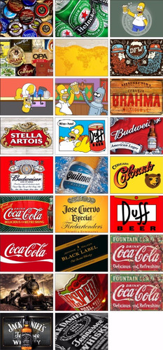Imagem 9 de 10 de Sublimação - Pacote Artes Em Corel - Tema Cervejas
