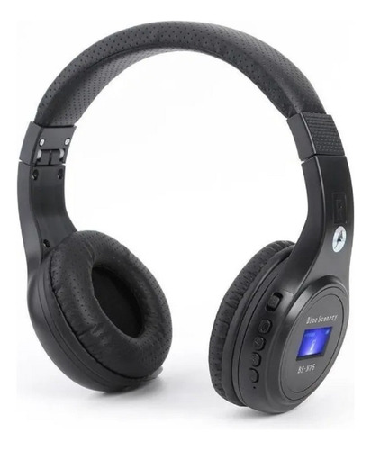 Fone De Ouvido Bluetooth Headphone Sem Fio P/ Pc Celular Cor Preto