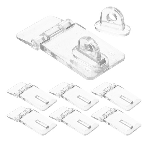 Hebilla Acrílica Transparent Lock, 10 Unidades