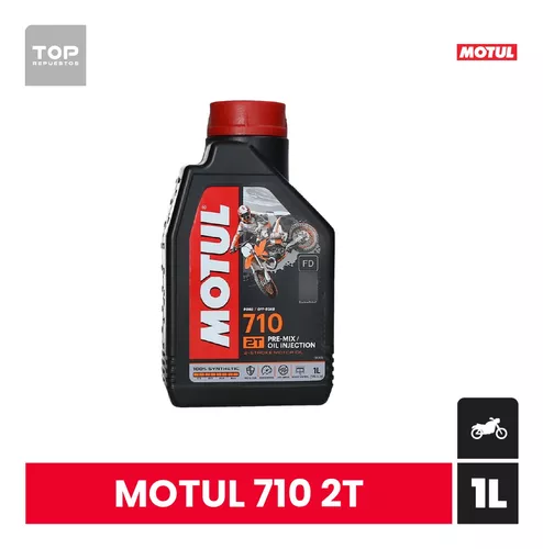 Aceite Para Moto 2 Tiempo Full Sintetico 710 Motul 1 L