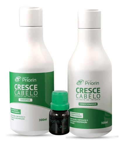 Cresce Cabelo - Extrato De Priorin - Shampoo, Cond, Tônico