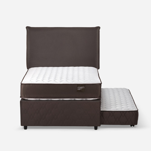 Diván Cama Ergo-t New 1,5 Plazas +respaldo Maurice Chocolate