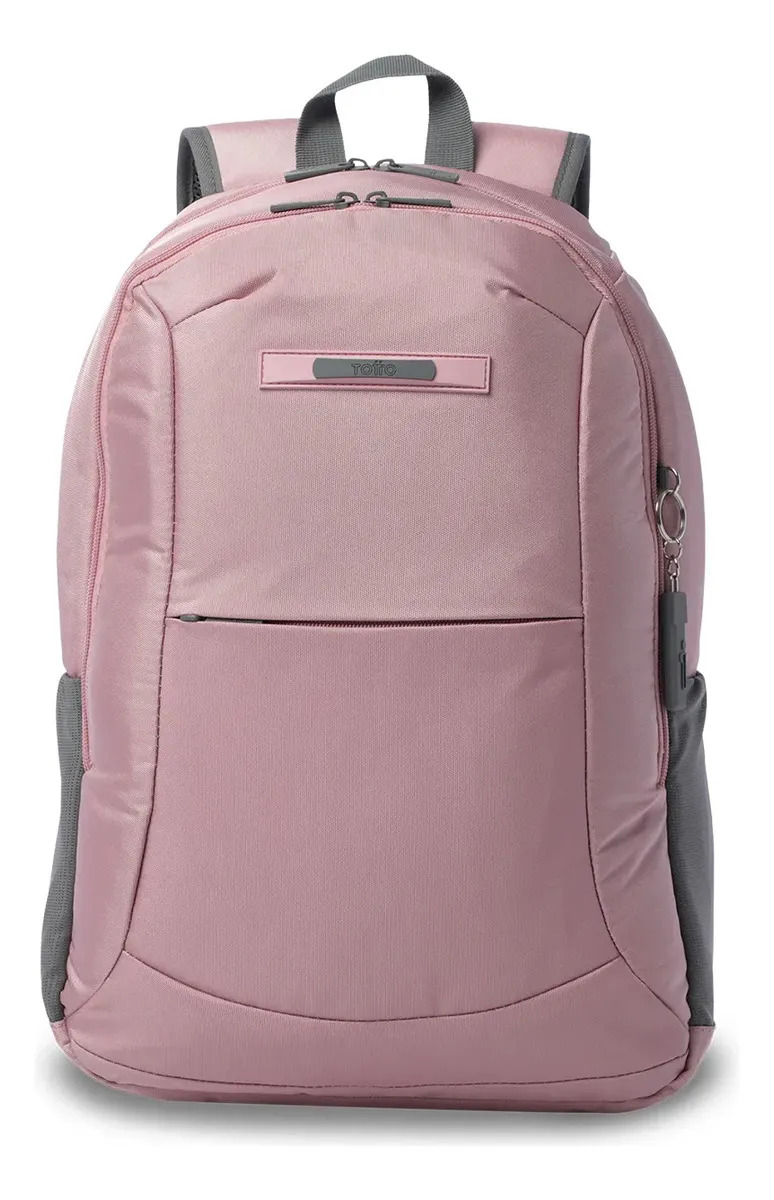 Morral Mochila Austtin Porta Pc 14'' Para Mujer Rosado Totto Rosado