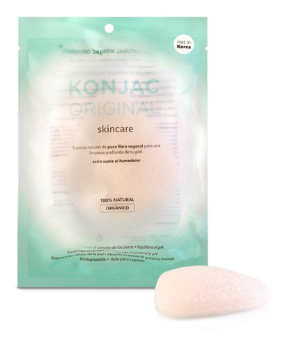 Konjac Esponja Facial Blanco Puro Gota Bebes Y Niños