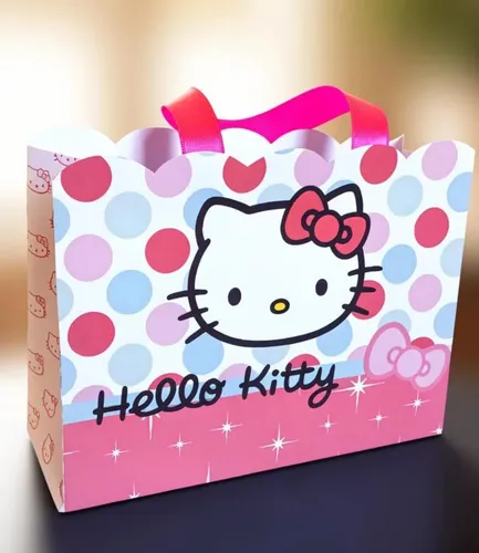 20 Sacolas Hello Kitty Tamanho G Pegue E Monte | Parcelamento sem