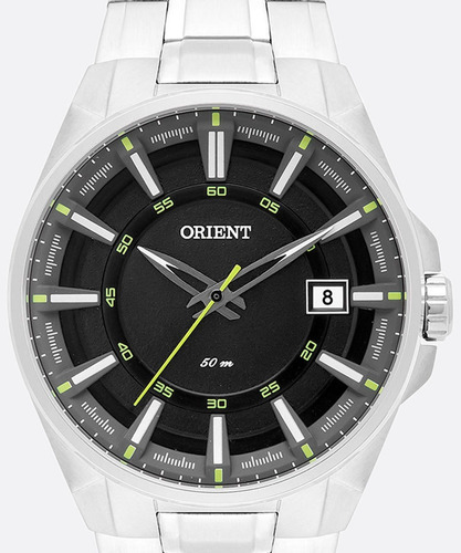 Relógio Orient Masculino Prata Mbss1313 Pasx Calendário