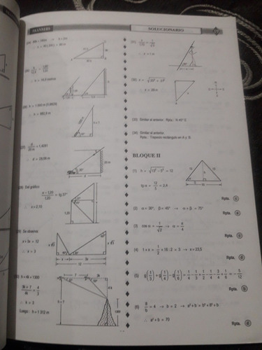 Libro Matemática Solucionario 5° Secundaria Puémape (Usado)